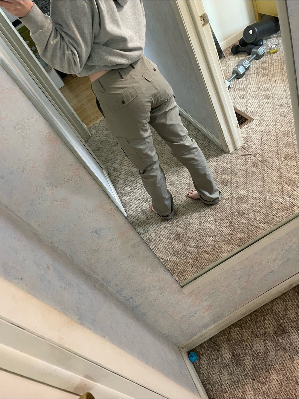 Fjallraven Ovik Curved pants in Fog - Picture 6 of 9